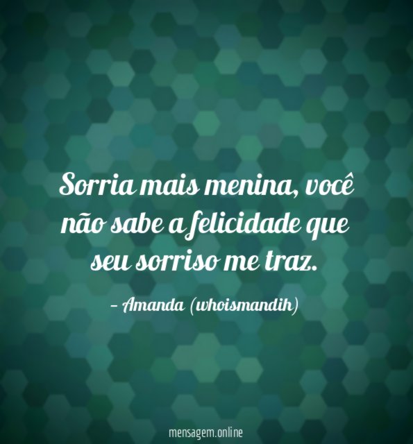 Sorria mais menina