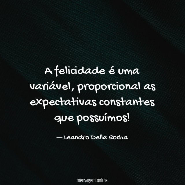 A felicidade é uma variável