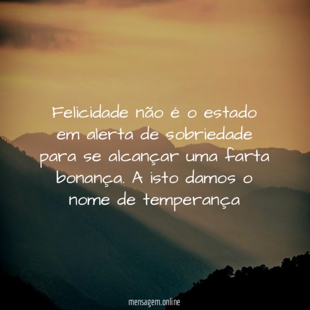 Felicidade não é o estado em alerta de