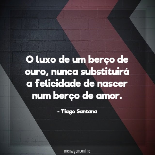 O luxo de um berço de ouro