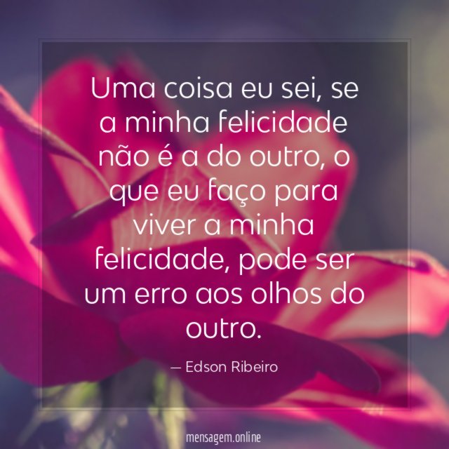 Uma coisa eu sei
