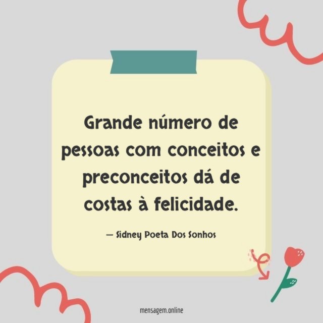 Grande número de pessoas com conceitos e preconceitos