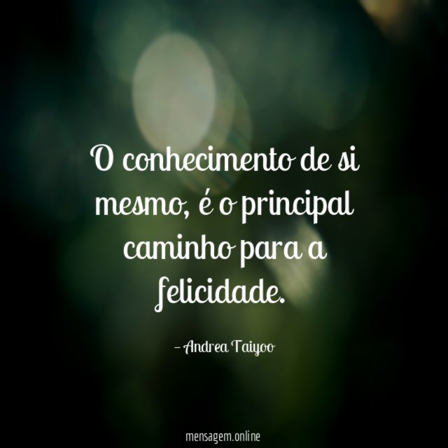 O conhecimento de si mesmo