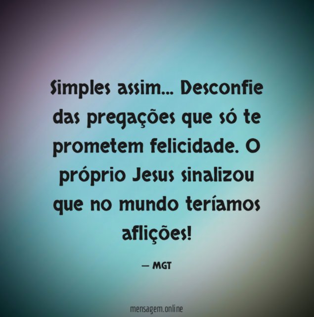 Simples assim…