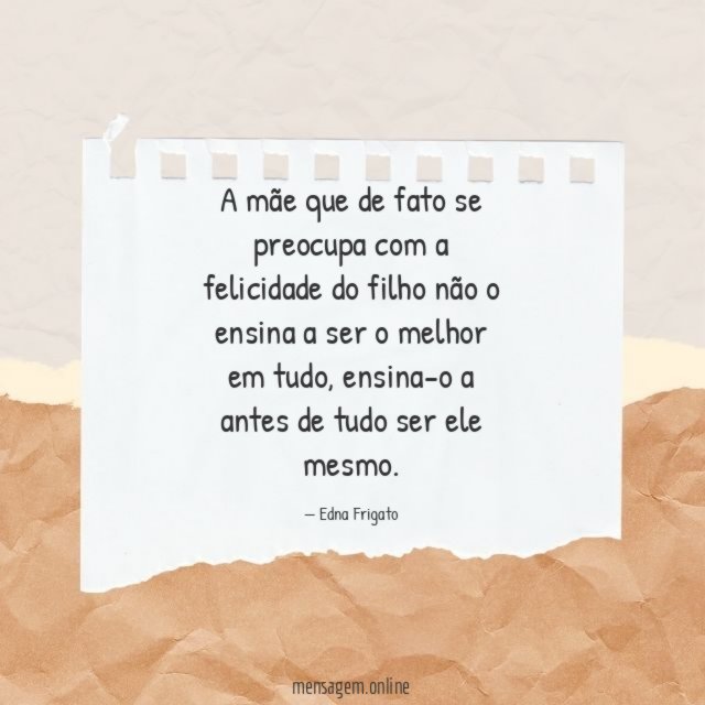 A mãe que de fato se preocupa com