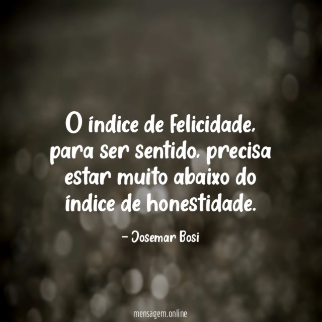 O índice de felicidade