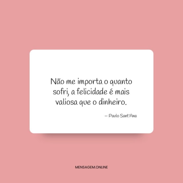 Não me importa o quanto sofri