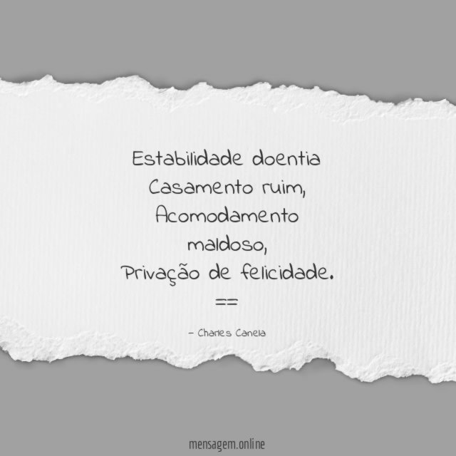 Estabilidade doentia