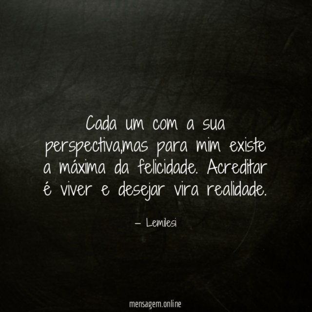 Cada um com a sua perspectiva