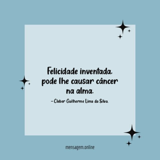 Felicidade inventada