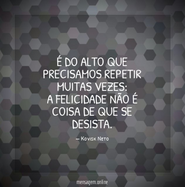 É do alto que precisamos repetir muitas vezes