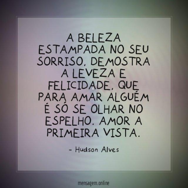 A beleza estampada no seu sorriso
