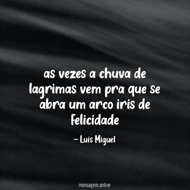 as vezes a chuva de lagrimas vem pra