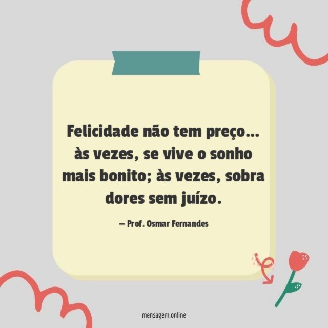Felicidade não tem preço