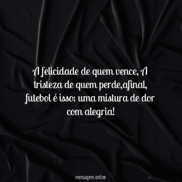 A felicidade de quem vence