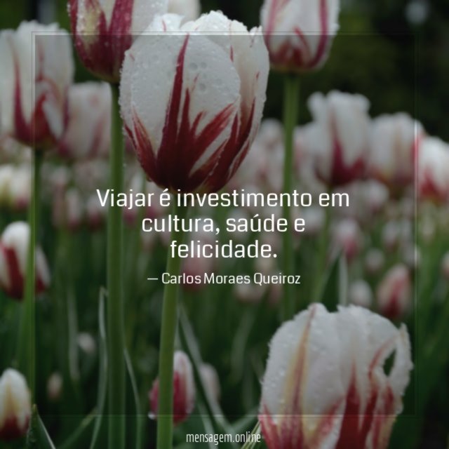 Viajar é investimento em cultura