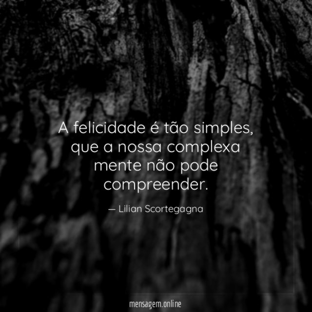 A felicidade é tão simples
