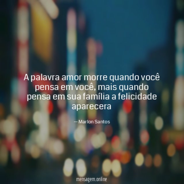 a palavra amor morre quando você pensa em você