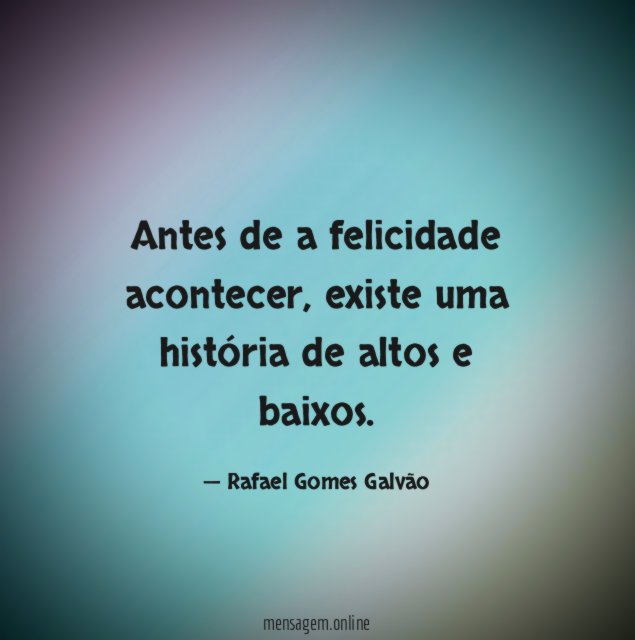 Antes de a felicidade acontecer