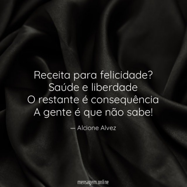 Receita para felicidade