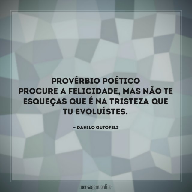 PROVÉRBIO POÉTICO