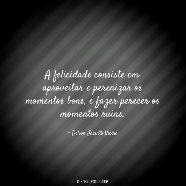 A felicidade consiste em aproveitar e perenizar os momentos bons