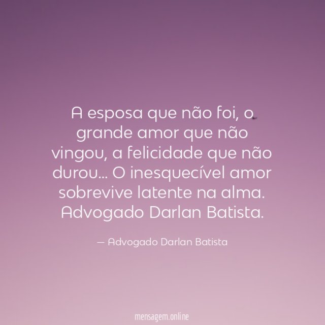 A esposa que não foi