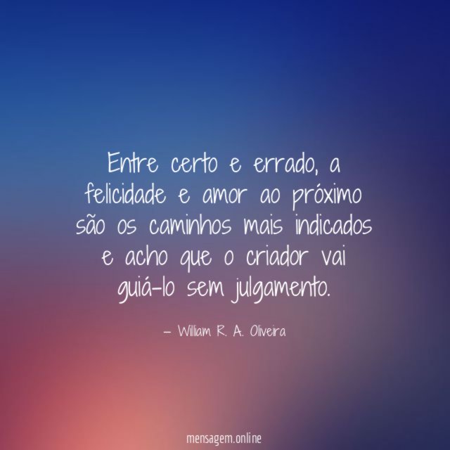 Entre certo e errado