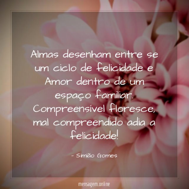 Almas desenham entre se um ciclo de felicidade