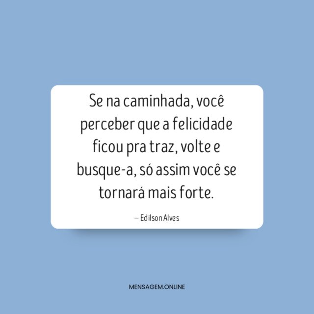 Se na caminhada