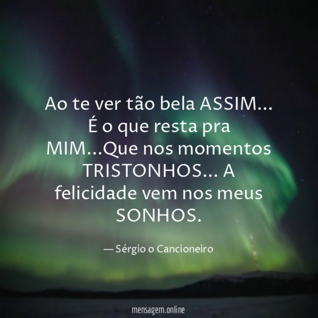 Ao te ver tão bela ASSIM