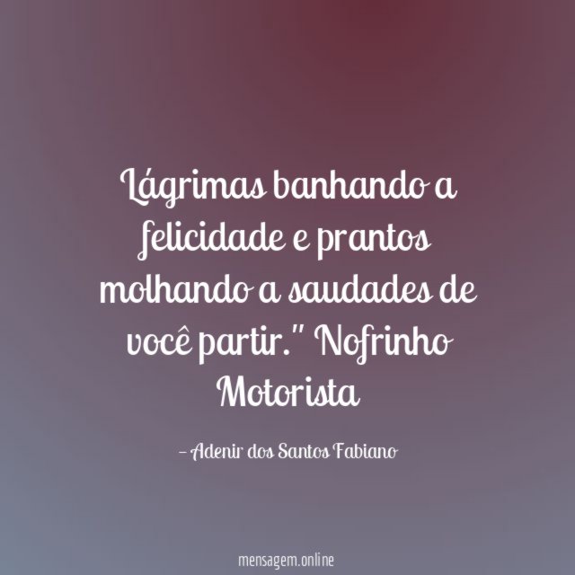 Lágrimas banhando a felicidade e prantos molhando a