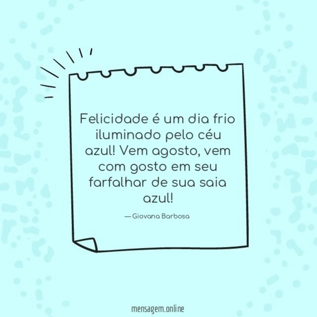 Felicidade é um dia frio iluminado pelo céu azul