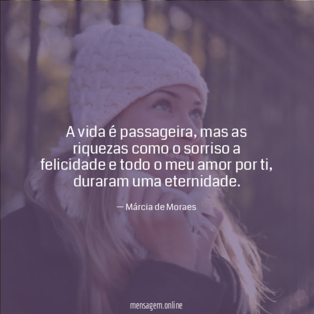 A vida é passageira