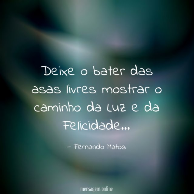 Deixe o bater das asas livres mostrar