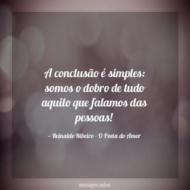 A conclusão é simples