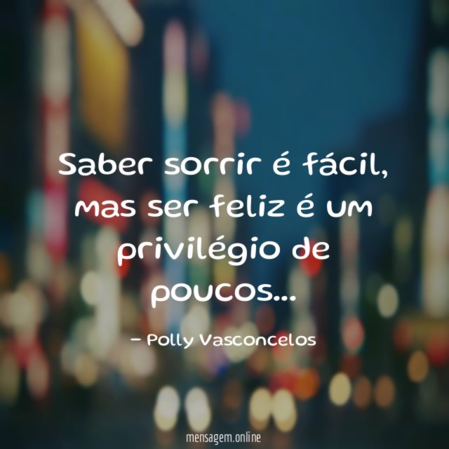 Saber sorrir é fácil
