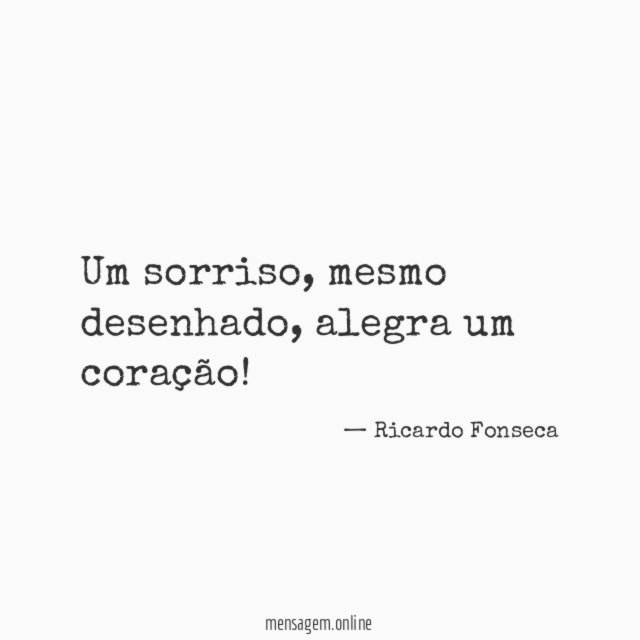 Um sorriso