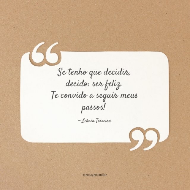 Se tenho que decidir