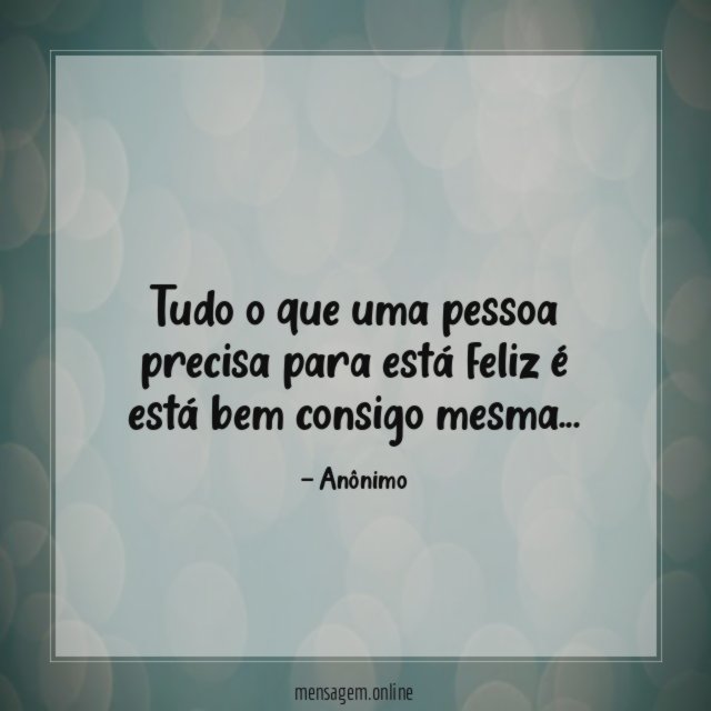 Tudo o que uma pessoa precisa para está