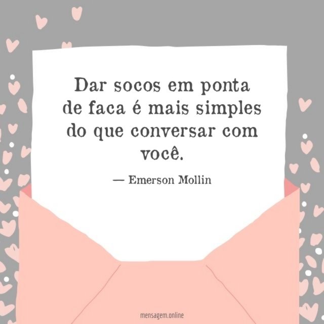 Dar socos em ponta de faca é mais