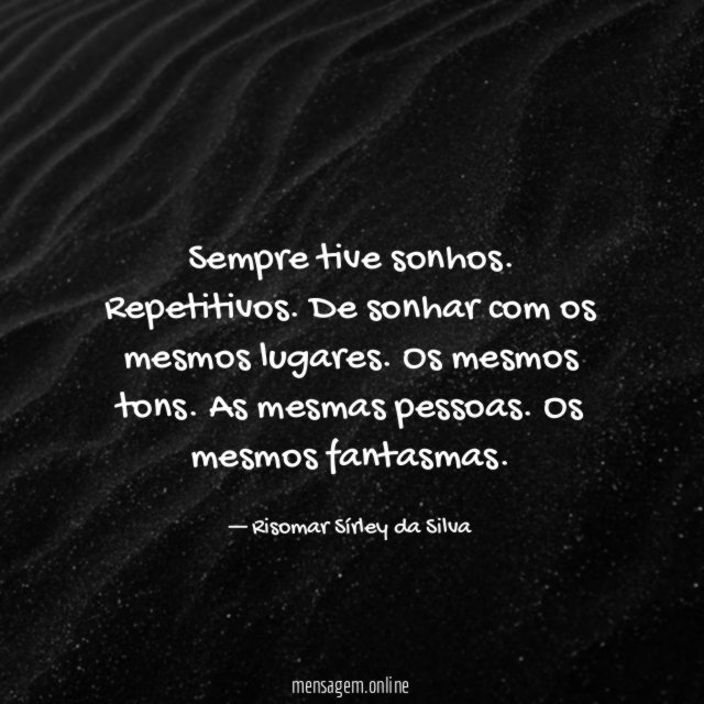 Sempre tive sonhos