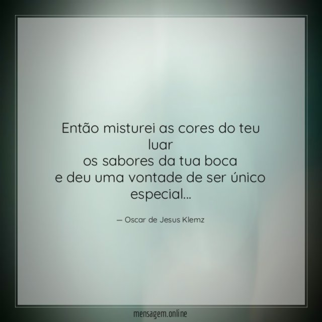 Então misturei as cores do teu luar os