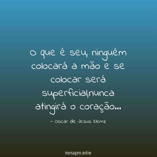 O que é seu