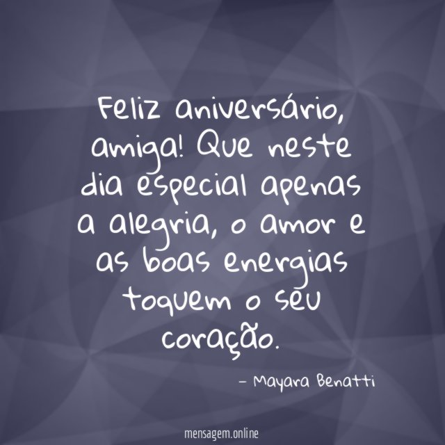 Feliz aniversário