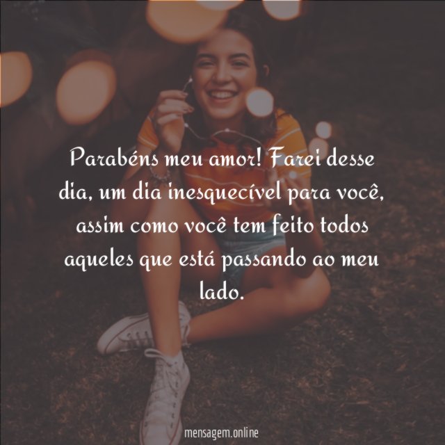 Parabéns meu amor