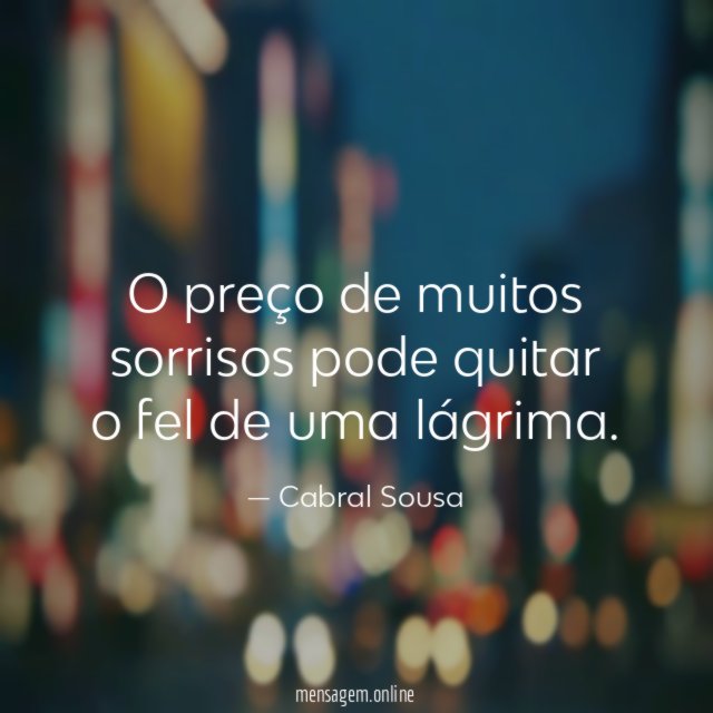 O preço de muitos sorrisos pode quitar