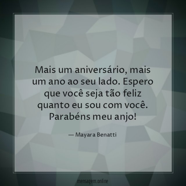 Mais um aniversário