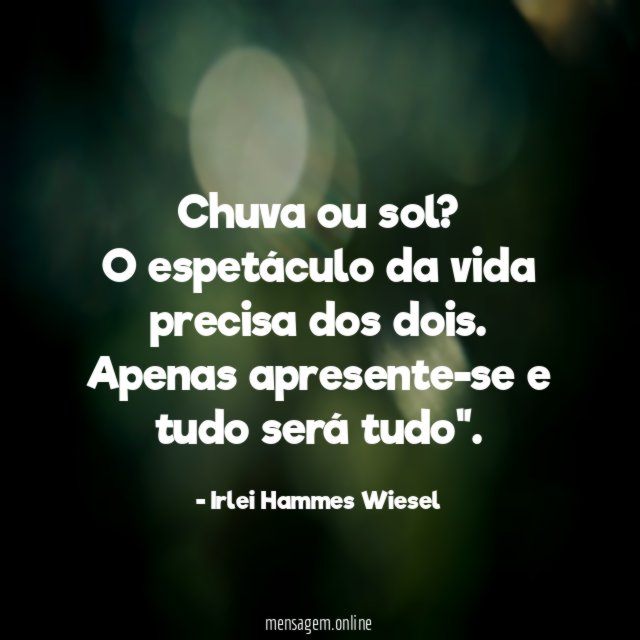 Chuva ou sol