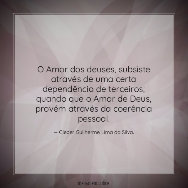 O Amor dos deuses